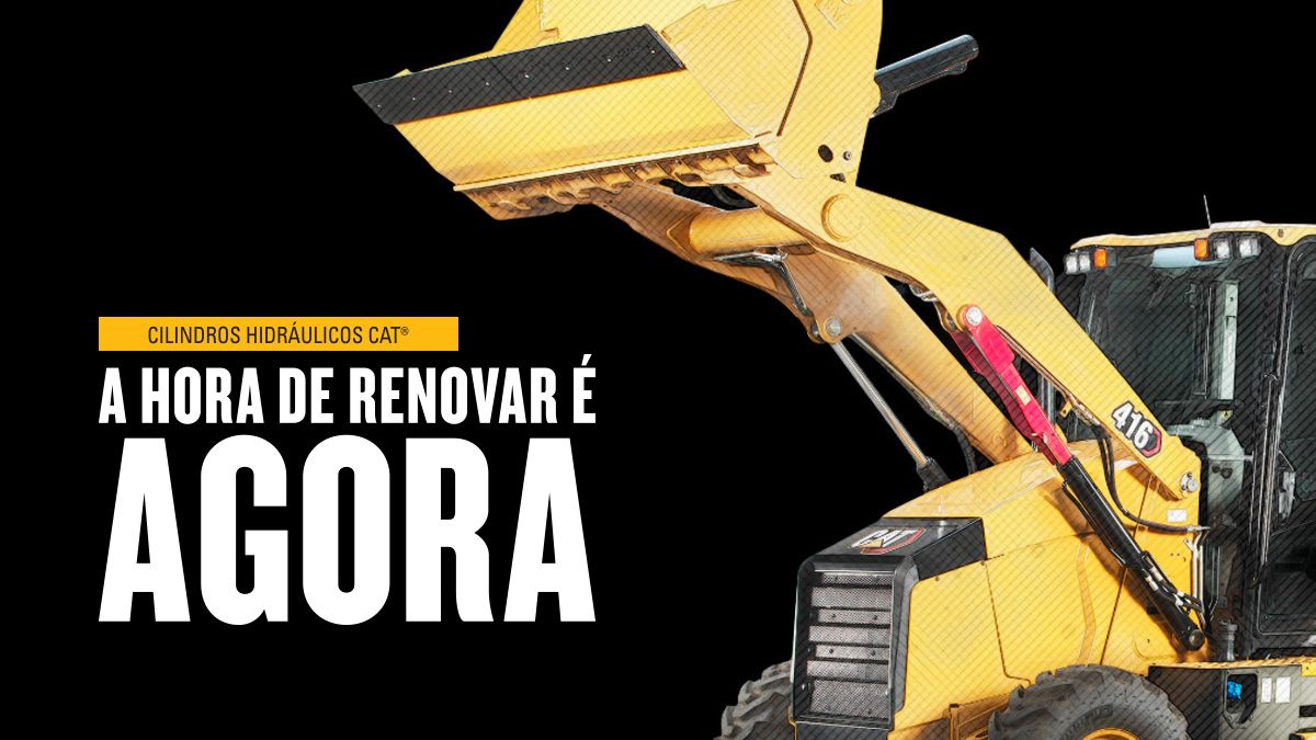 Obtenha desempenho comprovado com os cilindros hidráulicos Cat®