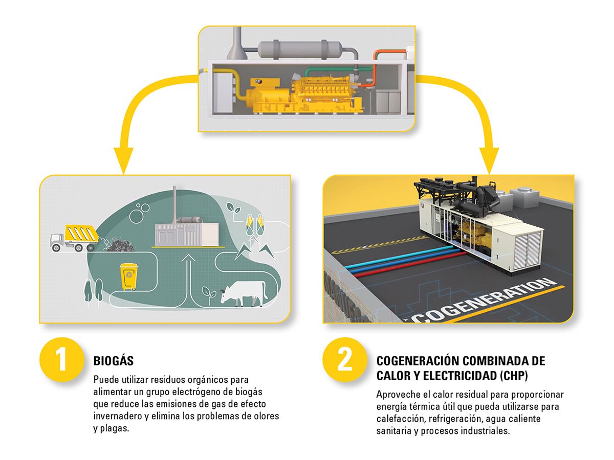BIOGÁS/COGENERACIÓN COMBINADA DE CALOR Y ELECTRICIDAD (CHP)