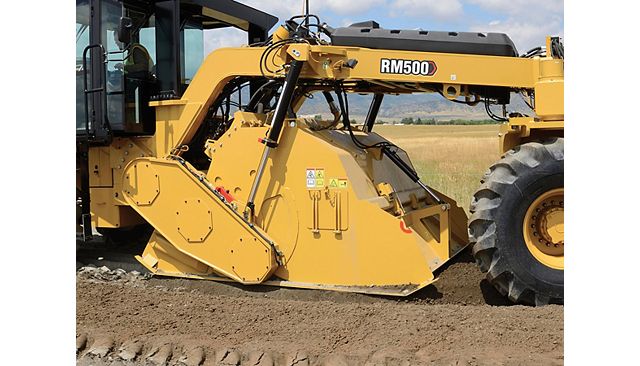 Cat RM500 road reclaimer/soil stabilizer rotor chamber