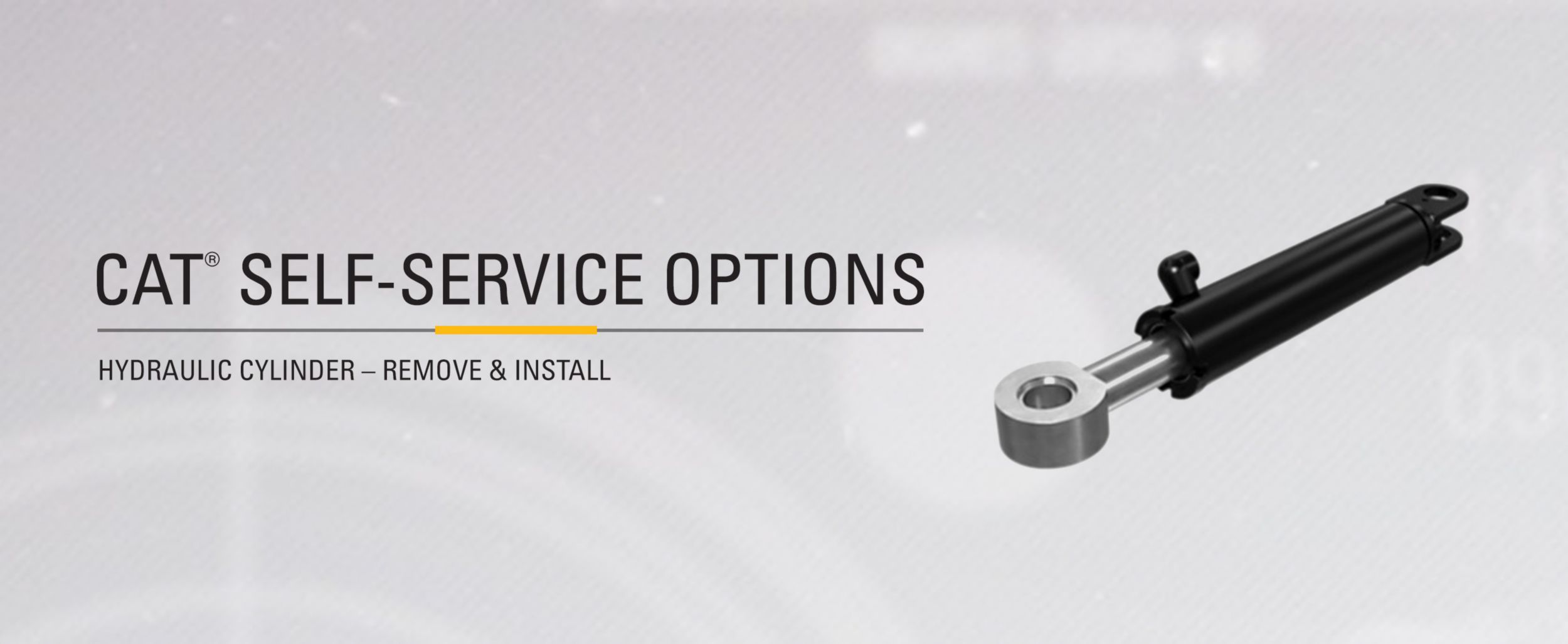 Hydraulic Articulated Cylinder on gray background