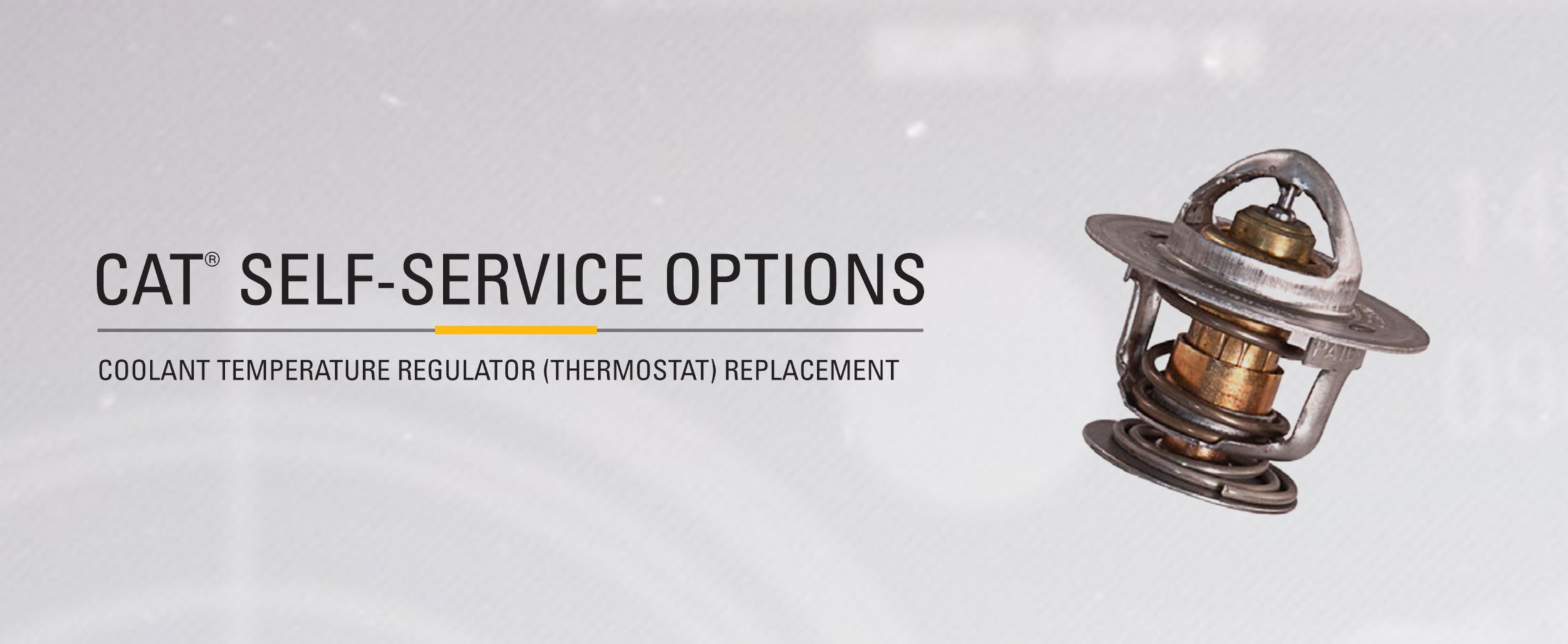 Detailed view of a Cat Coolant Temperature Regulator (Thermostat)