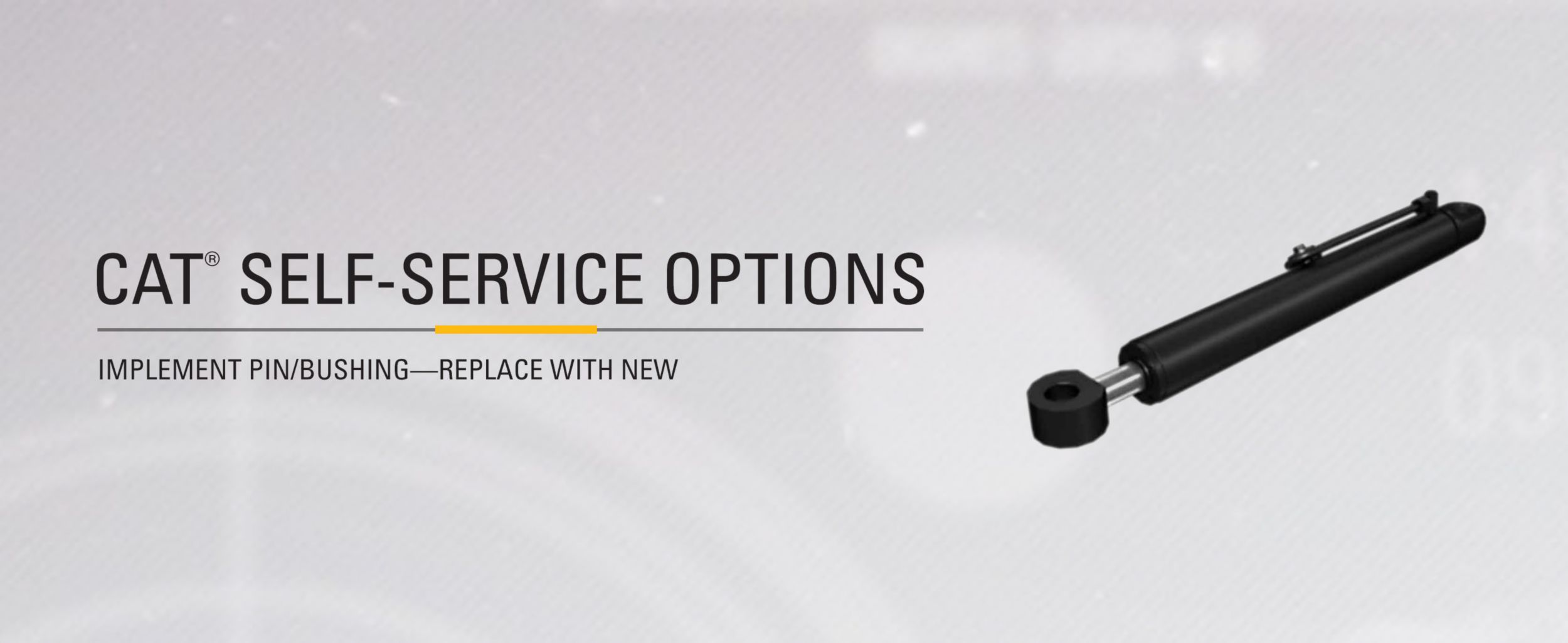 Bucket cylinder on gray background