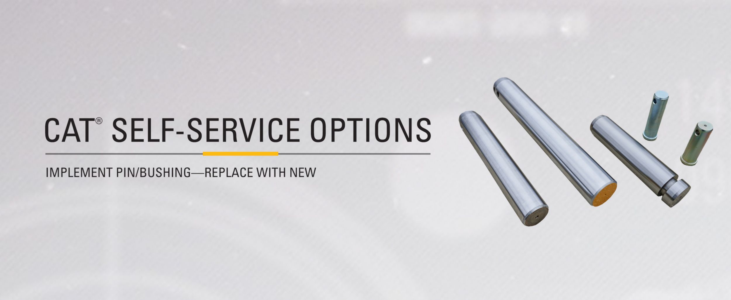 Stick Cylinder Pins and Bearing on gray background