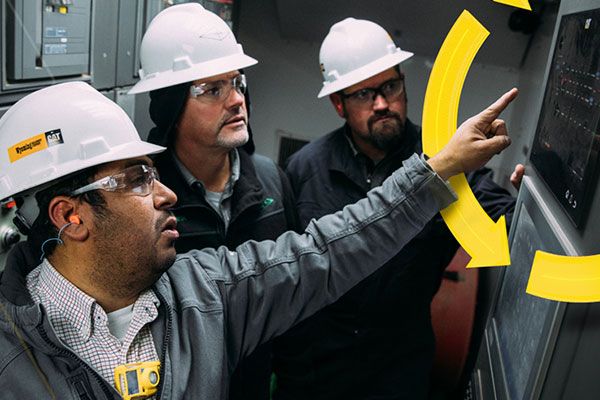 Cat dealer demonstrating hybrid technology