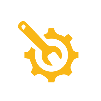 wrench and gear icon