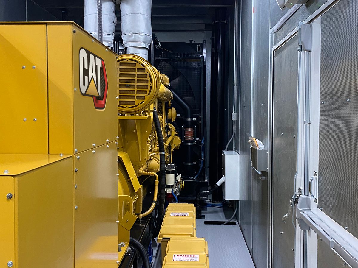 Standby generator set installed at Aligned data center, Plano, Texas