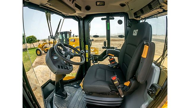 Operator station on Cat CS11 GC vibratory soil compactors