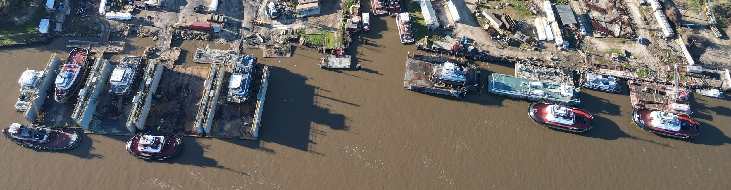 Texas Gulf Coast aerial shot