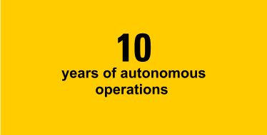 Ten years of autonomous operations