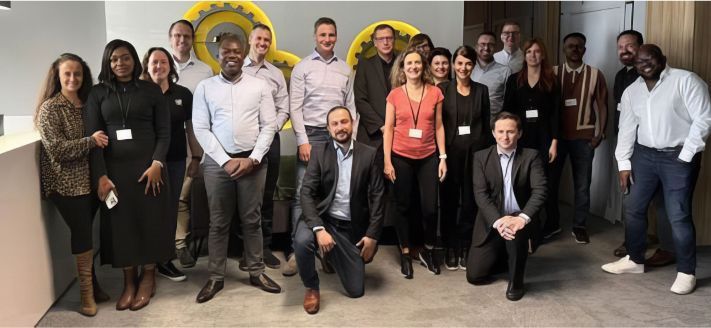 Group of employees from the front-line manager development program