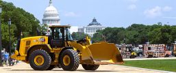 Cat Wheel Loader in front of the U.S. Capitol Building