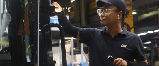 Man working on the production floor