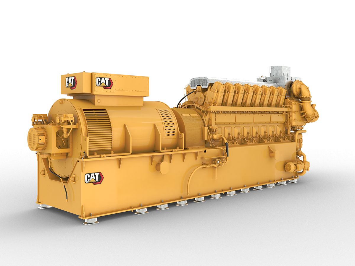 Cat® CG260-16 generator set capable of running on natural-gas/hydrogen blends