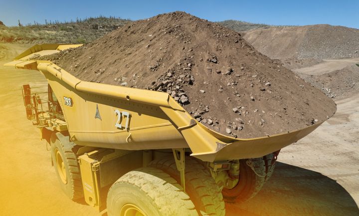 Cat mining truck