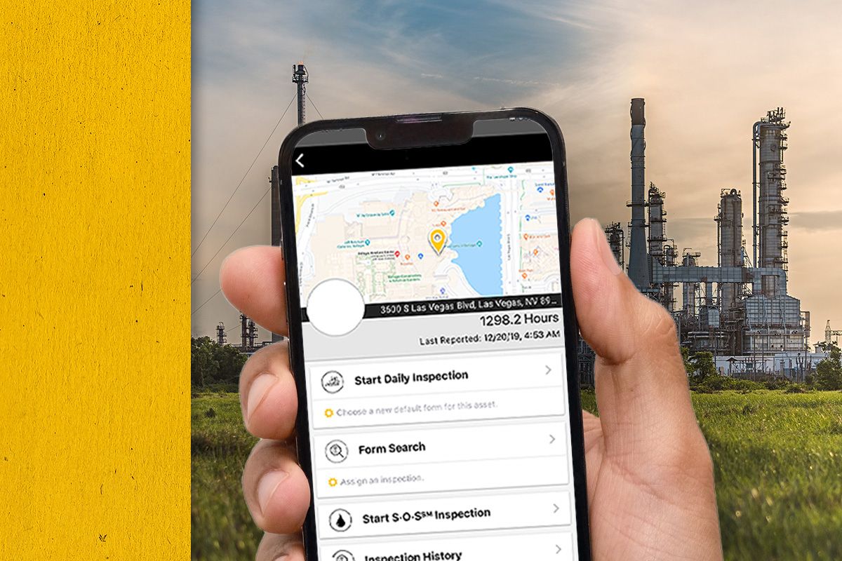 Close up of Cat data and location information on an iPhone