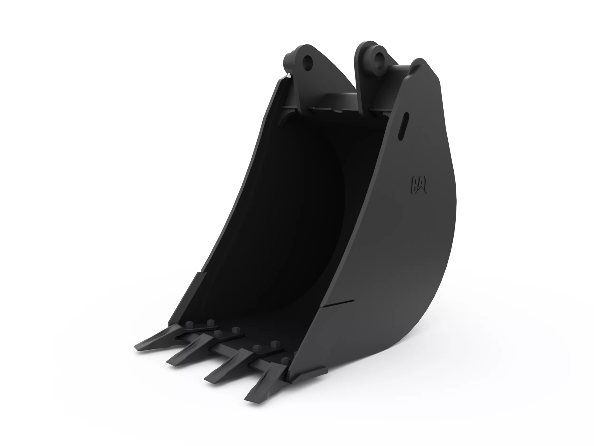 610 mm (24 in), 240 L (8.5 ft3), Pin On, Bolt-On Teeth