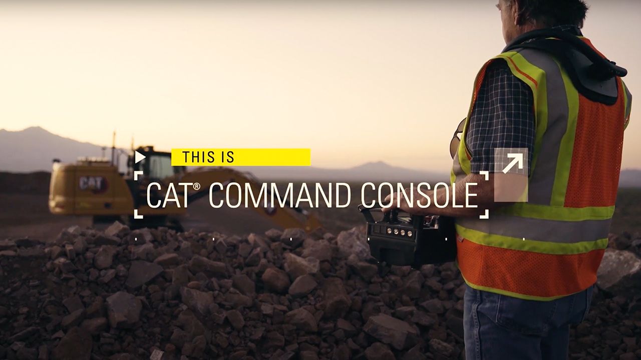 La console Cat Command pour pelles est un système de commande à distance facile à utiliser qui garantie la sécurité des opérateurs.