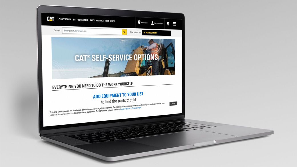 Laptop Computer with a Cat SSO Webpage on screen