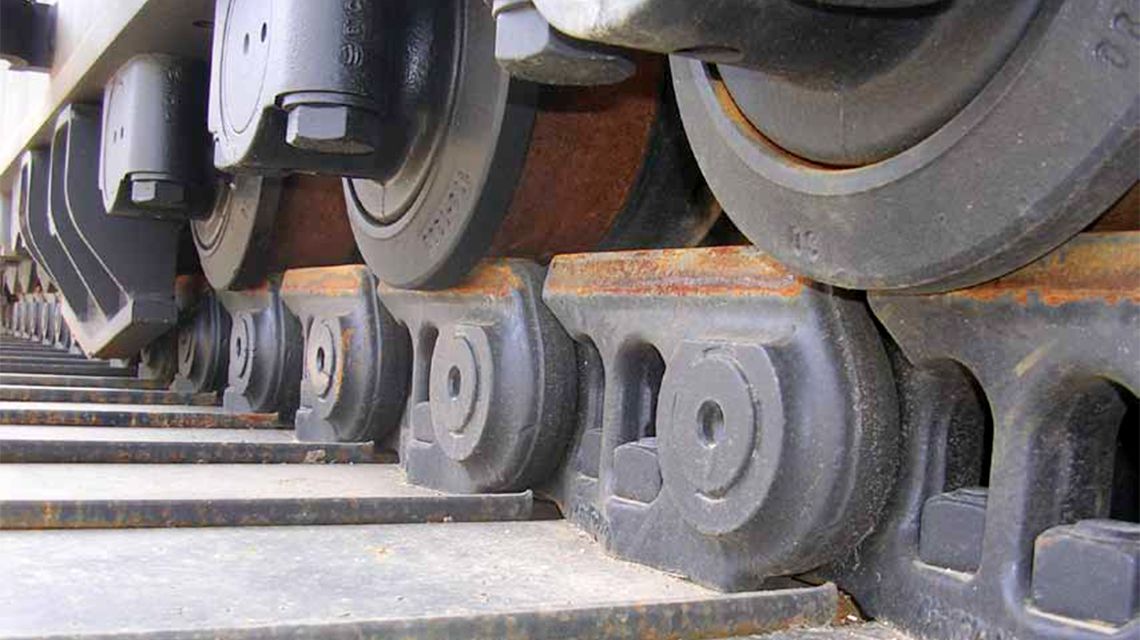 Esteira com pino de retenção positiva 2 (PPR2) para mineração