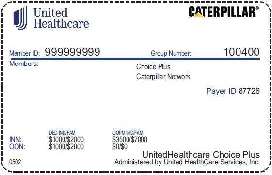 United Healthcare ID card