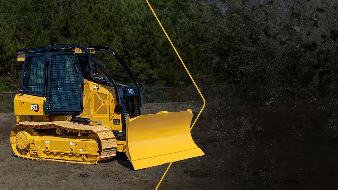 Small dozer with arrow graphic