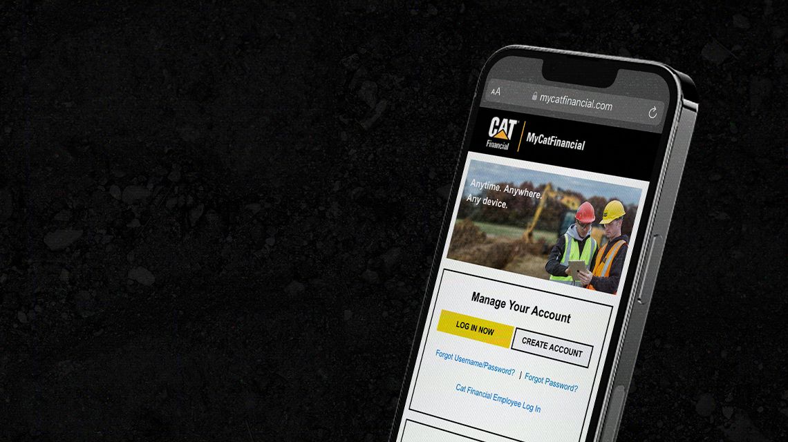 Cat financial app on phone mockup