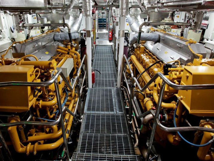 Rows of Cat engines