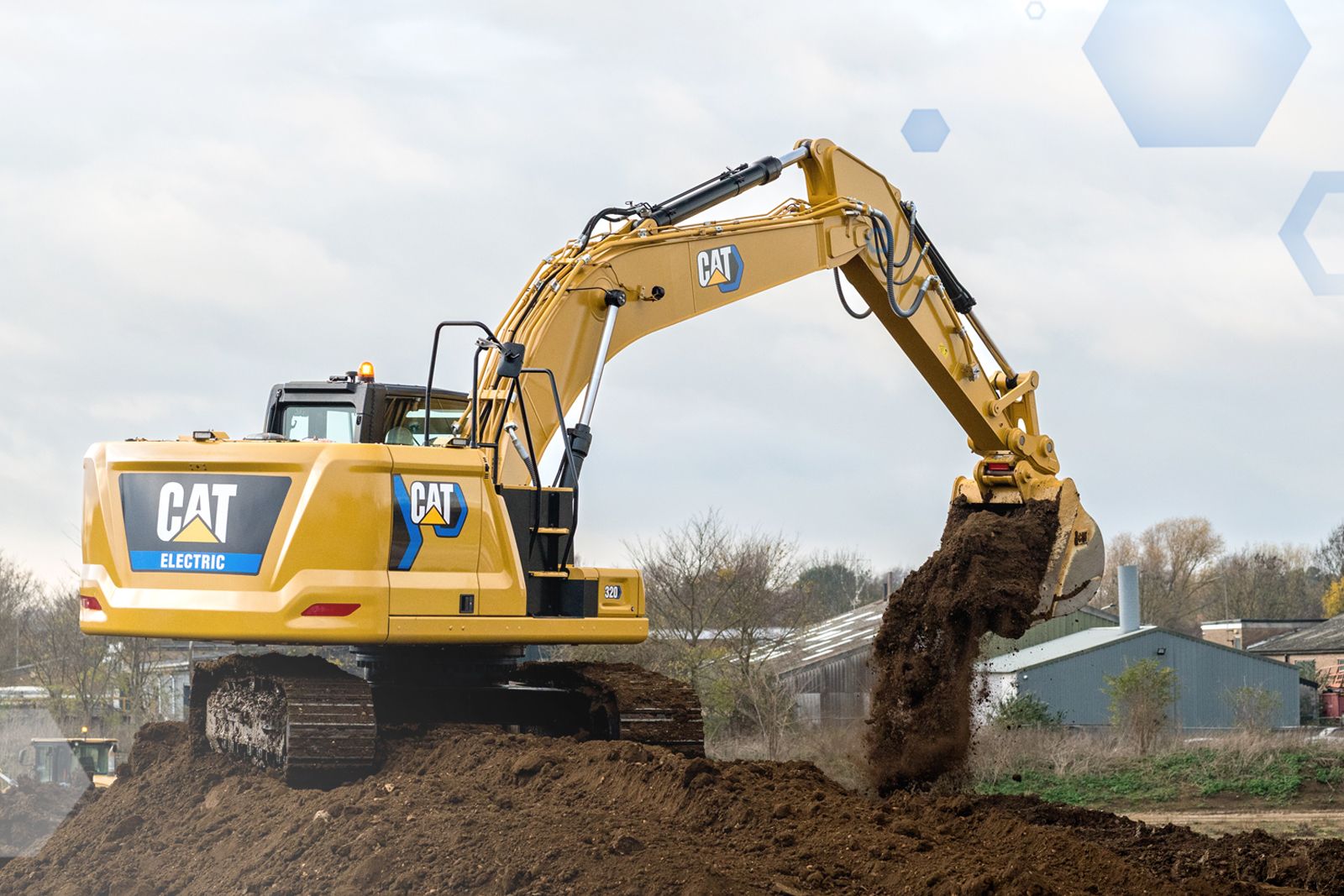 320 Electric Machine on a Jobsite