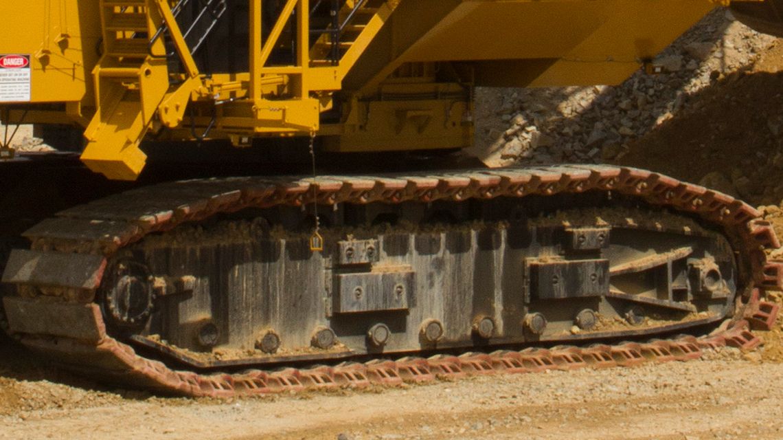 Material rodante para escavadeiras a cabo elétricas Cat