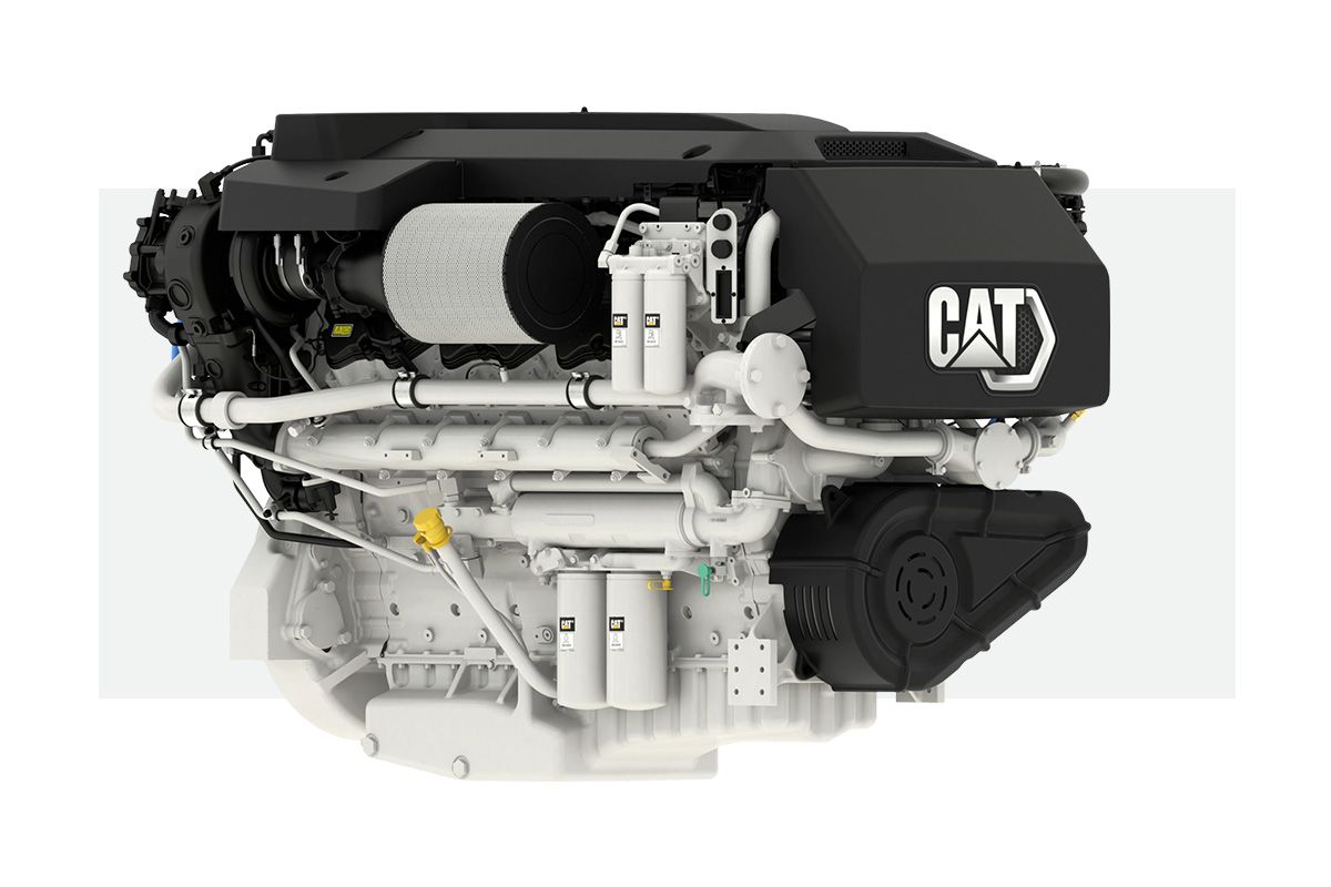 Cat commercial Propulsion Engine against a white background
