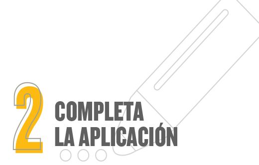 completa la aplicacion