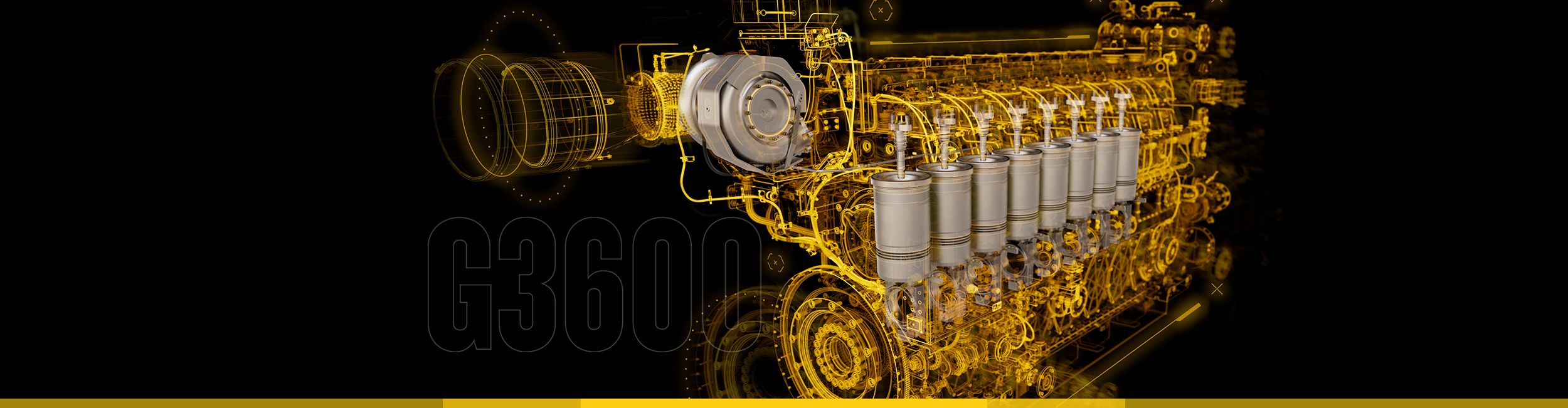 X-ray image of a G3600 engine