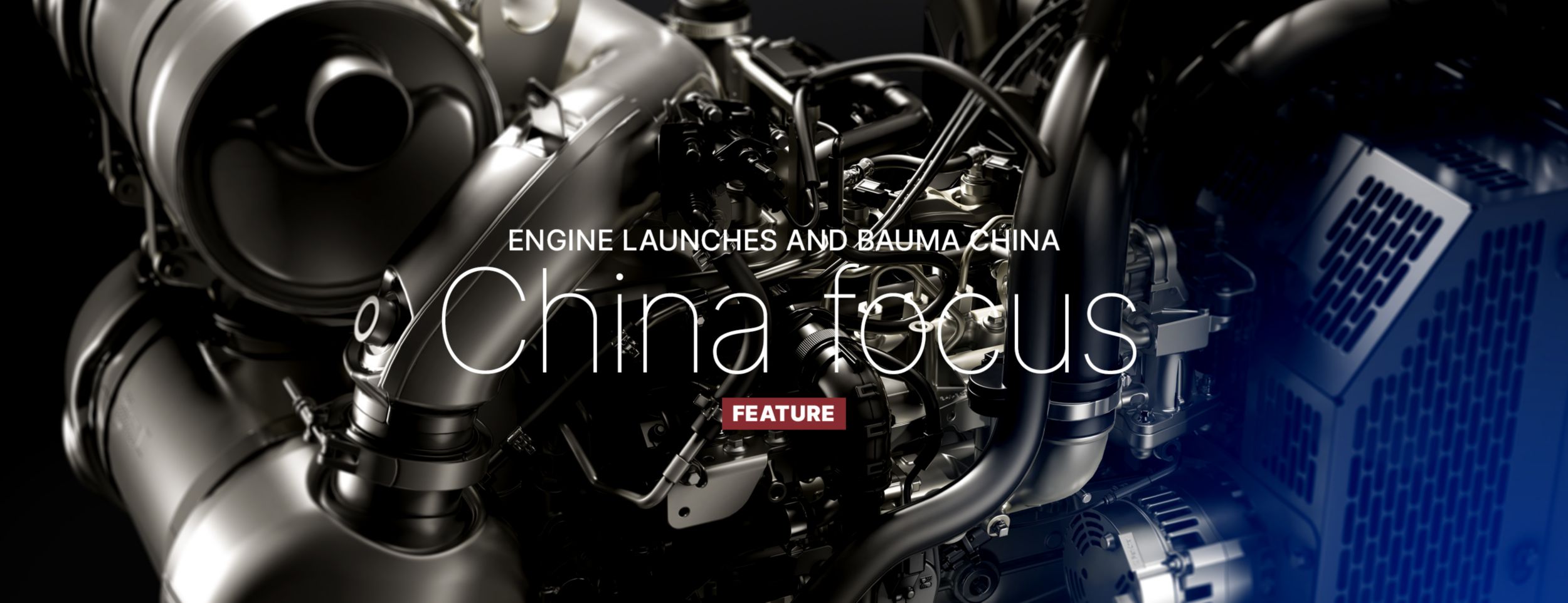 Close up of an engine