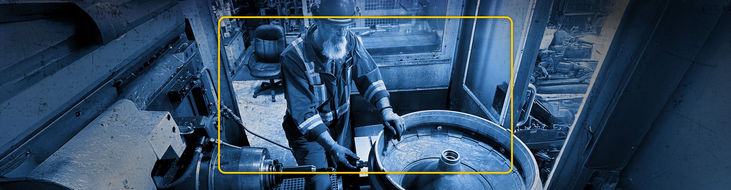 Man Inspecting Rotating Equipment