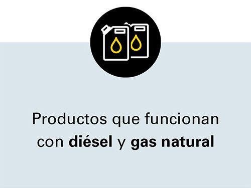 diésel y gas natural
