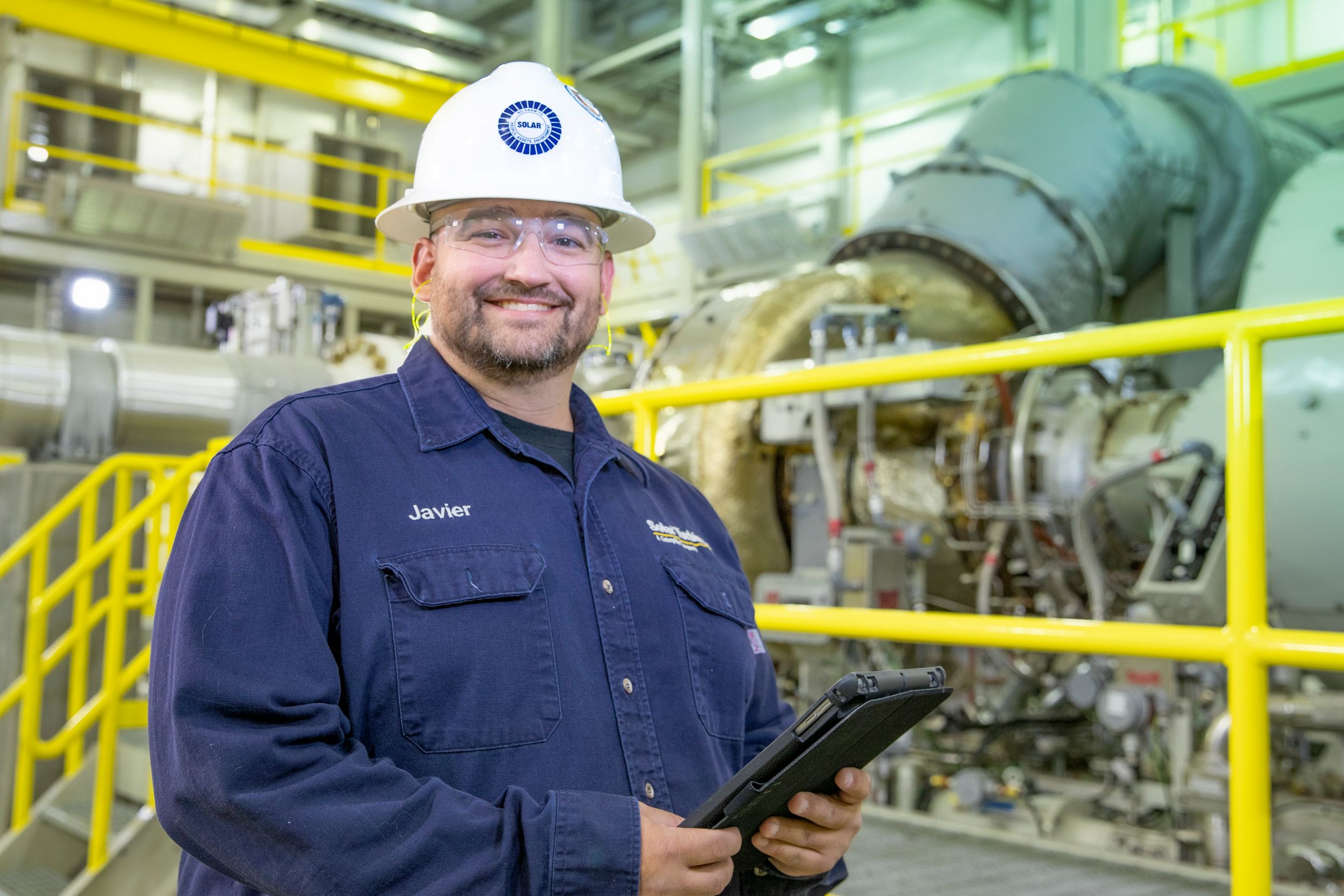 employee on the production floor