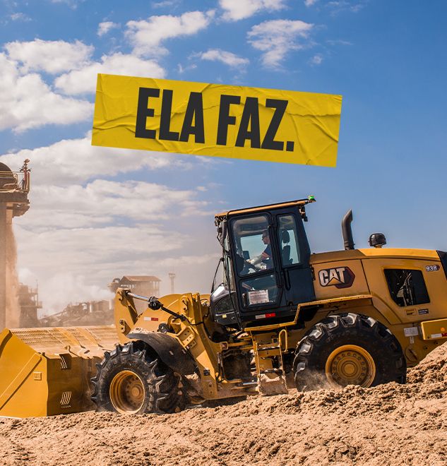 Carregadeira de rodas 938 em movimento