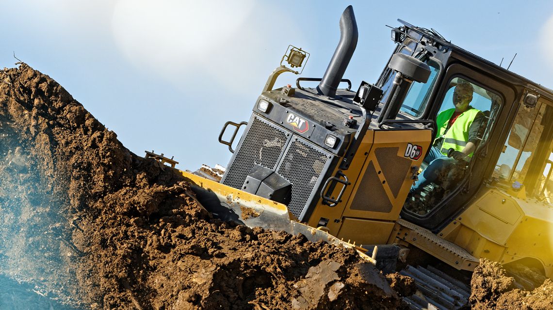 D6 XE Dozer working outside