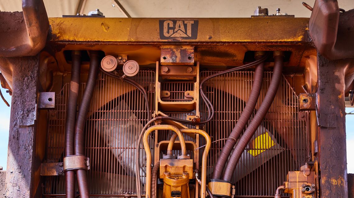 Fan inside Off Highway truck