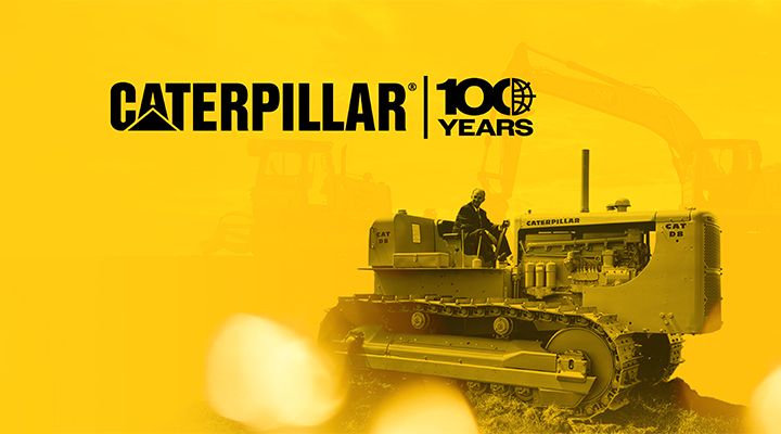 日本キャタピラー　100周年記念　ショベル キャタピラー社100周年記念！1927年に発売された同社最初の履帯