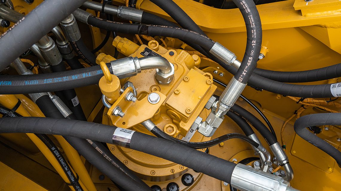 hoses surrounding pump motor