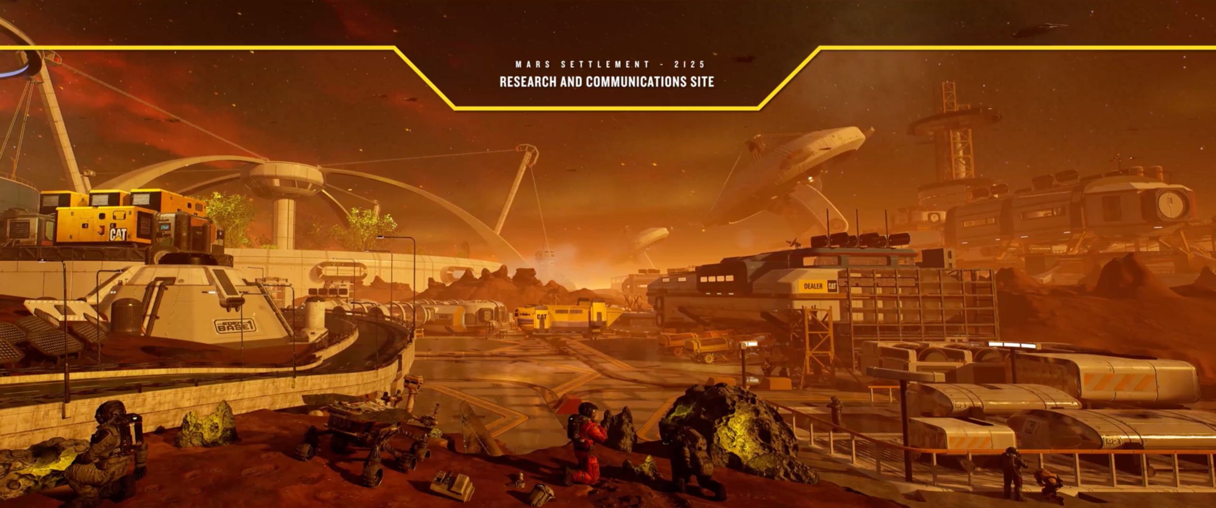 2125 年火星定居点研究和通信站点