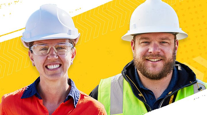 person wearing a global operator challenge hat, smiling