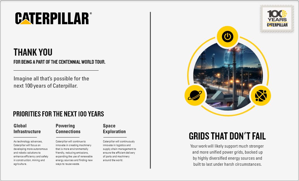 Postkarte Verbundene Welt