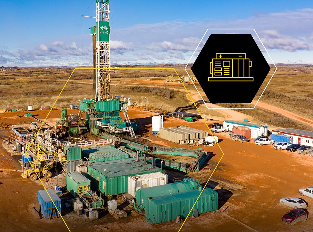 Cat trailers with hybrid energy parked on a jobsite