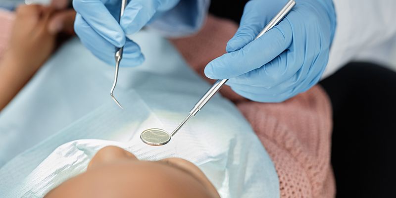 Doctor taking blood pressure