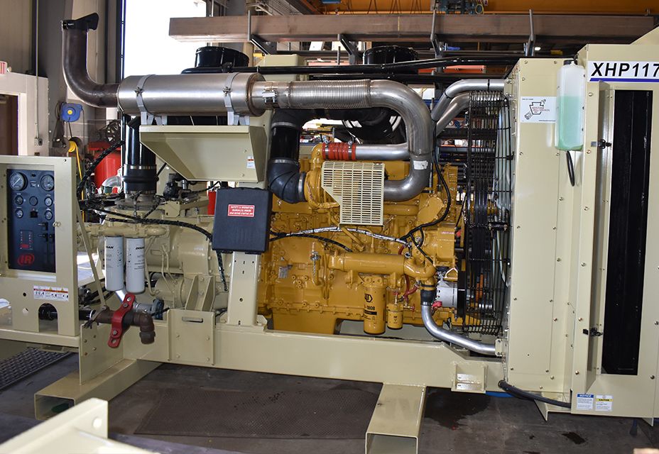 A Cat Reman C15 engine in application.