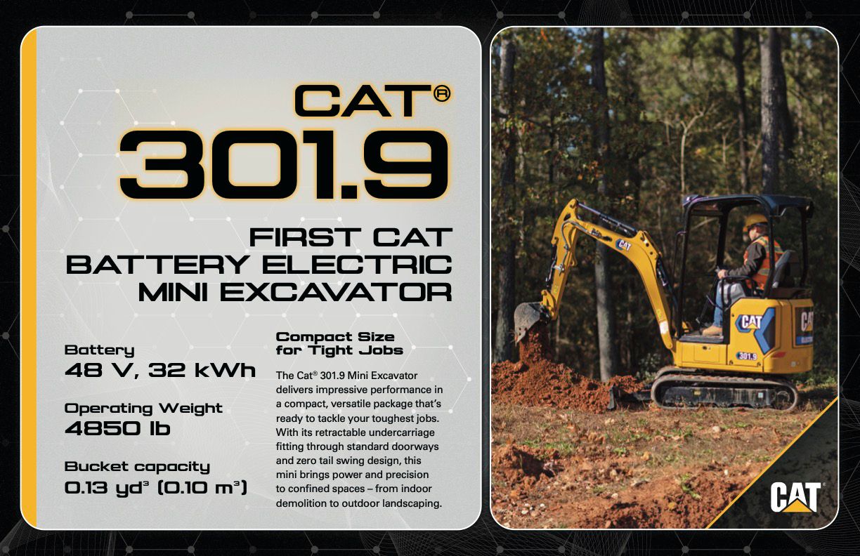 Cat 301.9 spec sign from Cat Trial 14: After Hours
