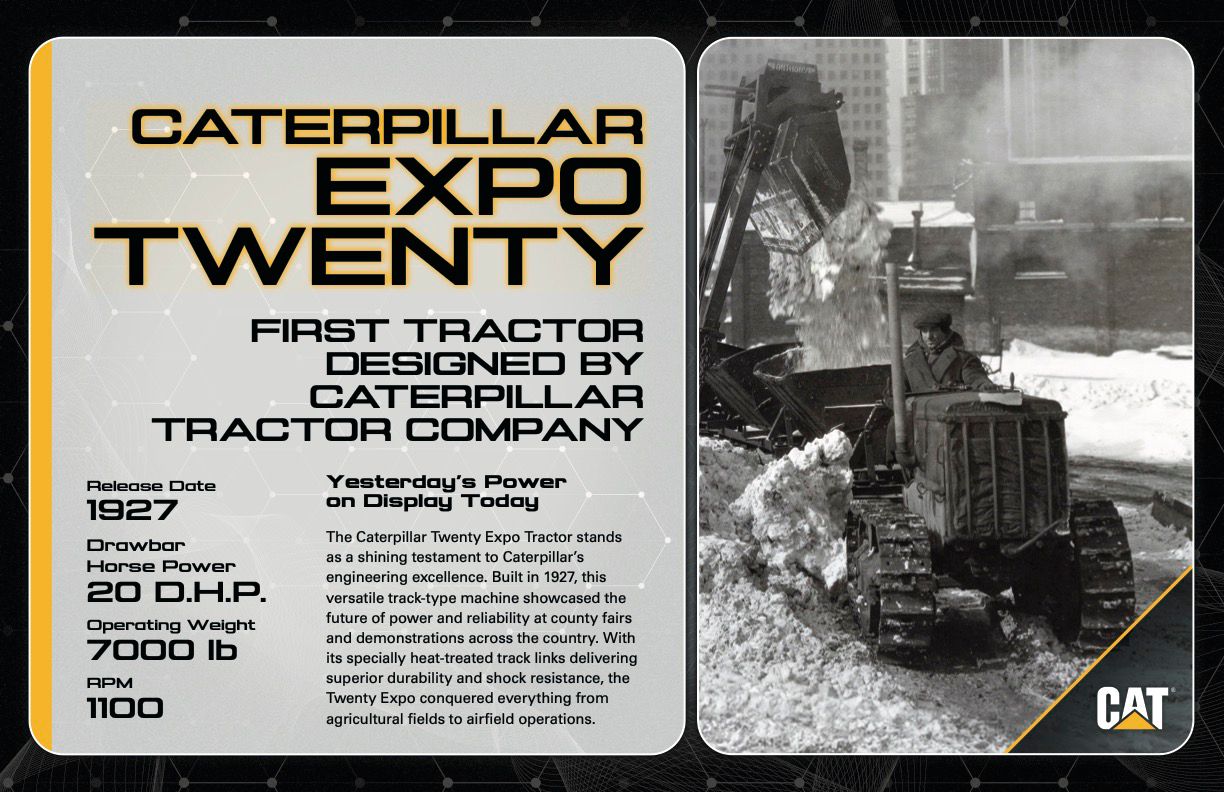 Caterpillar Expo Twenty spec sign from Cat Trial 14: After Hours