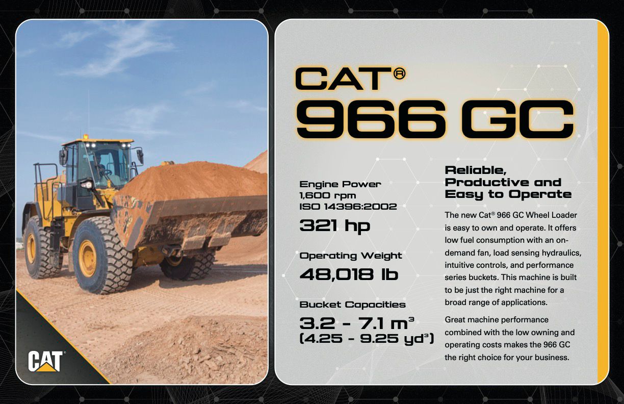 Cat 966 GC spec sign from Cat Trial 14: After Hours